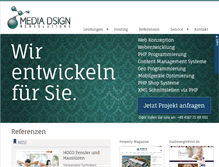 Tablet Screenshot of media-dsign.de